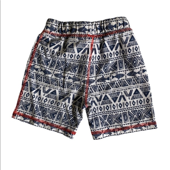 Joe Fresh Geometric Fish Print Pull-On Shorts Size 4T - Picture 3 of 4